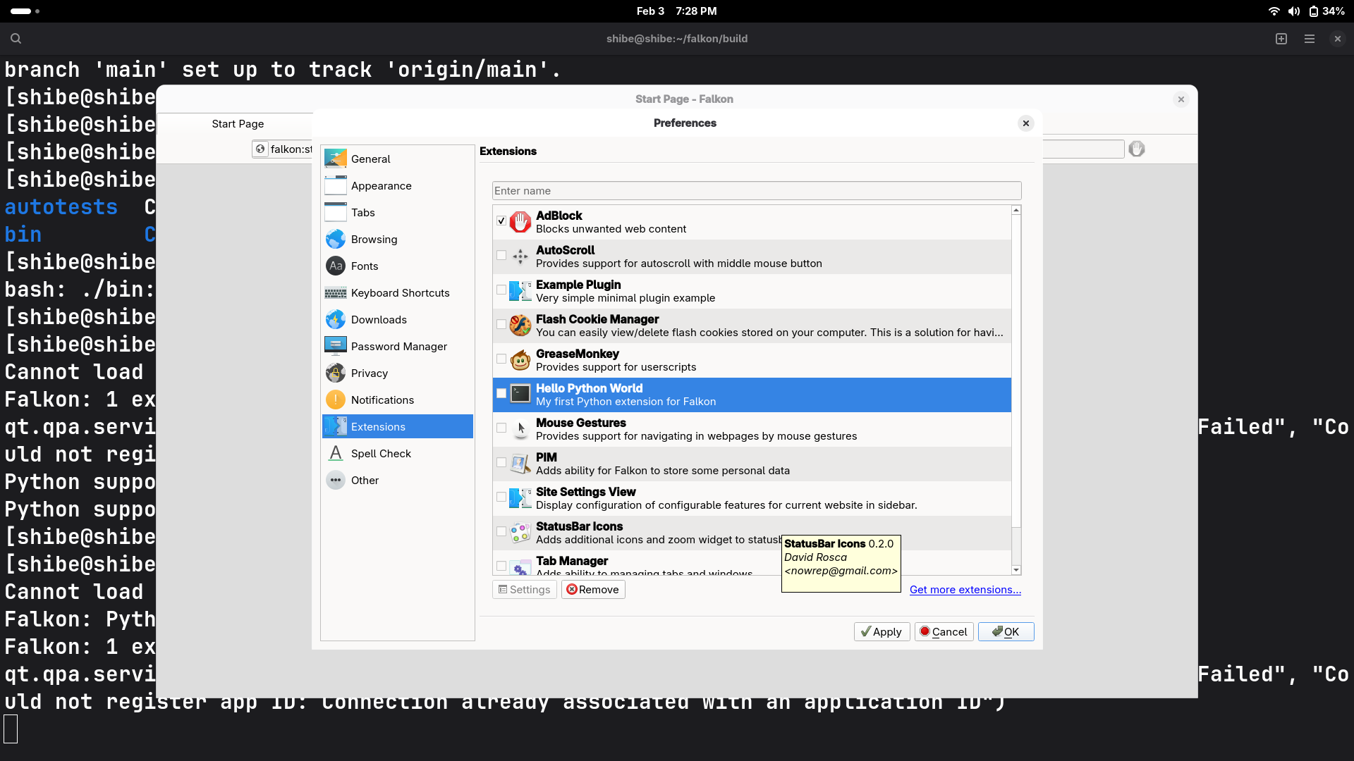Extension Screenshot
